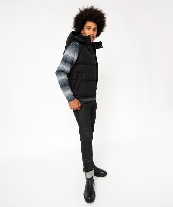 Blouson sans manches à capuche amovible et doublure polaire homme vue5 - GEMO 4G HOMME - GEMO