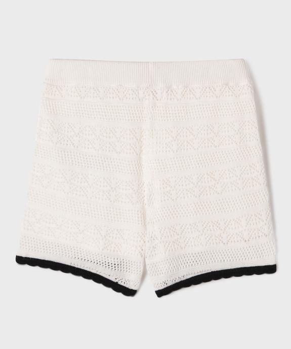 Short en maille crochetée fille vue4 - GEMO (ENFANT) - GEMO