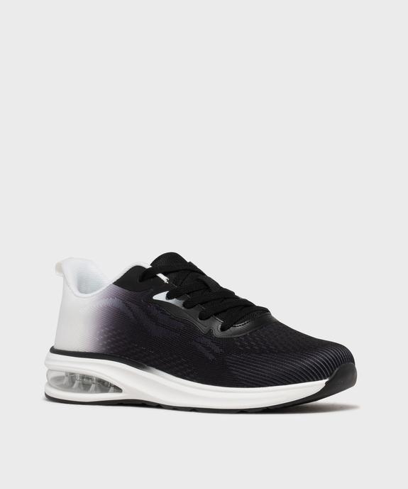 Baskets en toile bicolores avec semelle à bulle d’air homme - 5 Miles vue3 - 5 MILES - GEMO