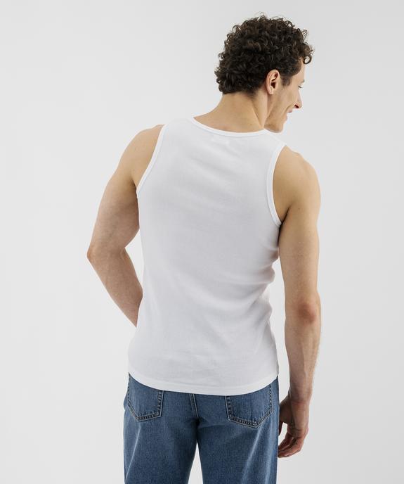 Débardeur en maille côtelée homme vue3 - GEMO 4G HOMME - GEMO