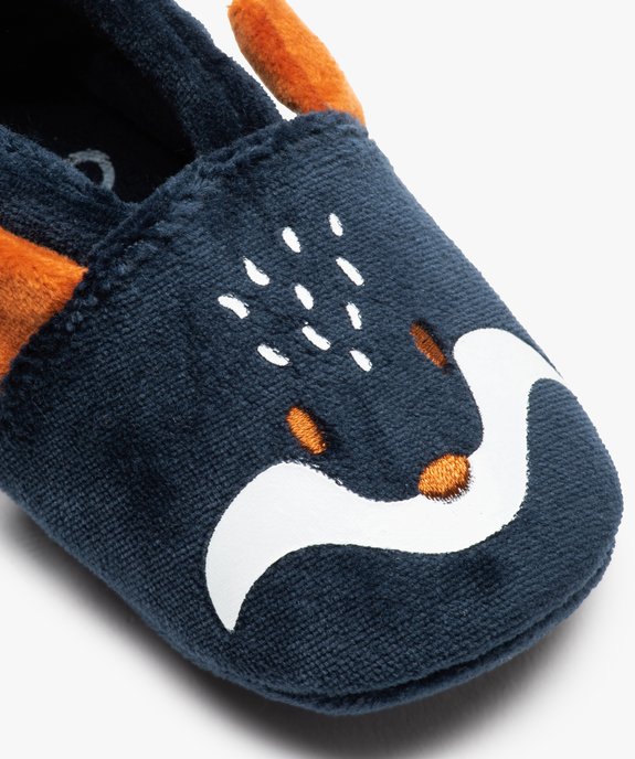 Chaussons bébé garçon en velours renard vue6 - GEMO 4G BEBE - GEMO