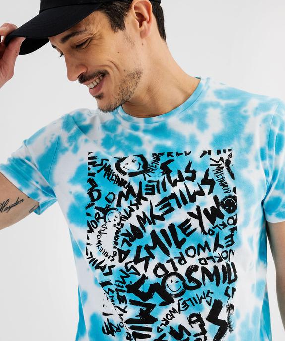 Tee-shirt manches courtes avec motif Smiley - Smiley World vue2 - SMILEY WORLD - GEMO