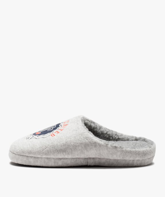 Chaussons garçon en velours doublés sherpa - Camps United vue3 - CAMPS UNITED - GEMO