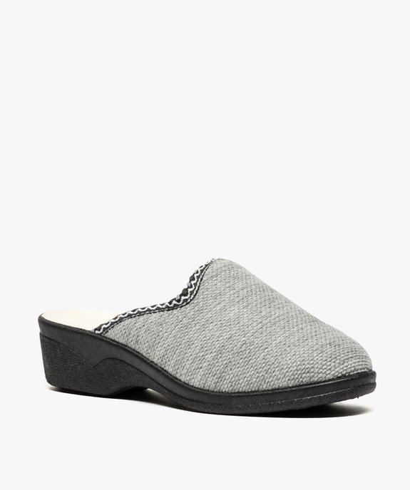 Mules d'intérieur  tricot  vue2 - GEMO(HOMWR FEM) - GEMO