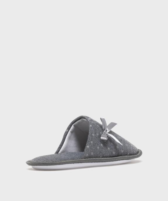Chaussons mules en jersey étoilé femme vue4 - GEMO(HOMWR FEM) - GEMO