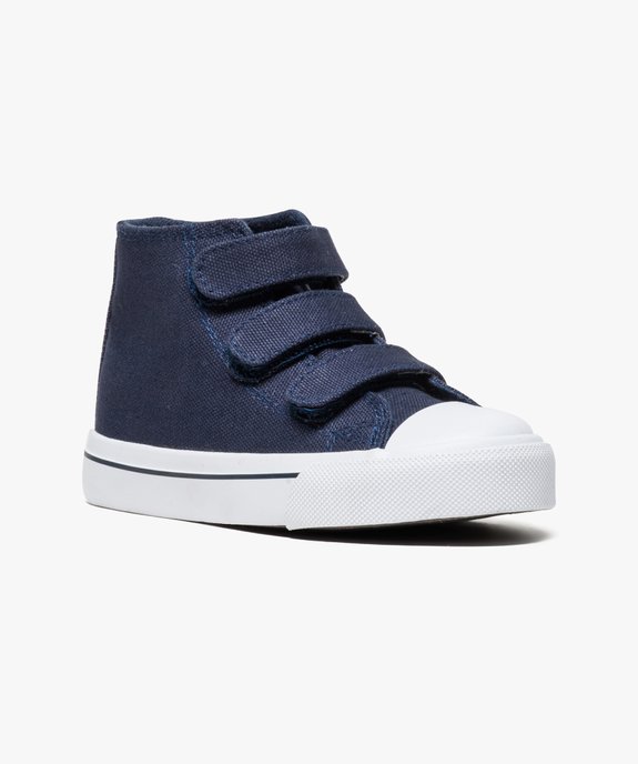 Baskets montantes en toile fermeture scratch (du 24 au 30) vue2 - GEMO (ENFANT) - GEMO