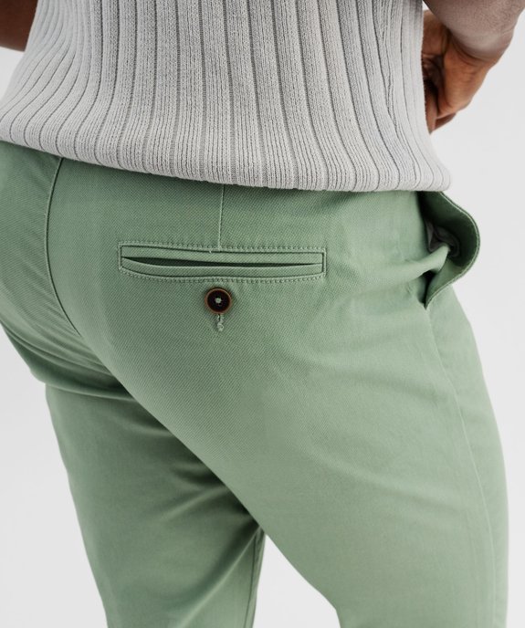 Pantalon chino coupe Slim en coton homme vue2 - GEMO 4G HOMME - GEMO