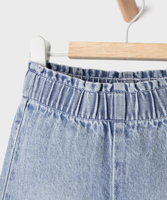 Jean léger coupe ample avec taille ajustable bébé fille vue2 - GEMO(BEBE DEBT) - GEMO