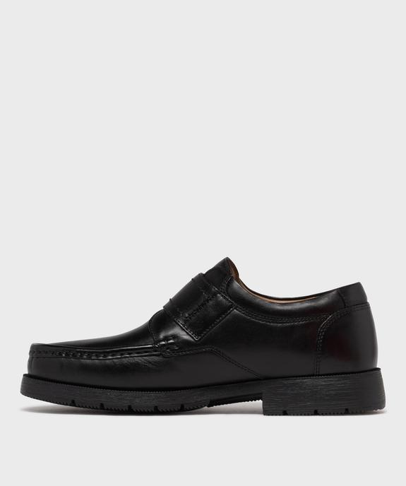 Chaussures bateau homme confort dessus cuir uni vue3 - PIERRE CARDIN CONFORT - GEMO