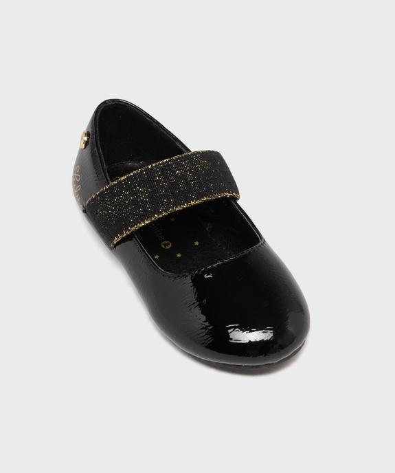 Ballerines vernies à large bride pailletée fille - LuluCastagnette vue5 - LULU CASTAGNETT - GEMO