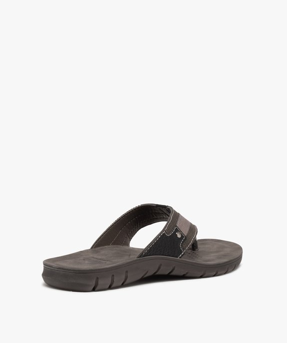 Tongs homme confort à semelle rembourrée vue4 - GEMO (CASUAL) - GEMO