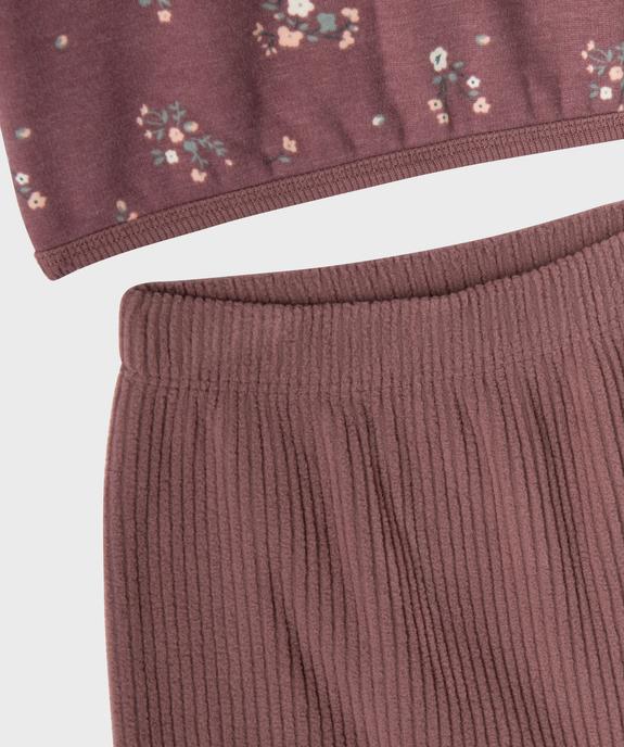 Ensemble 2 pièces sweat + pantalon côtelé bébé vue3 - GEMO 4G BEBE - GEMO
