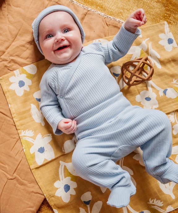 Pantalon à pieds et ceinture élastique en jersey bébé (lot de 2) vue5 - GEMO 4G BEBE - GEMO