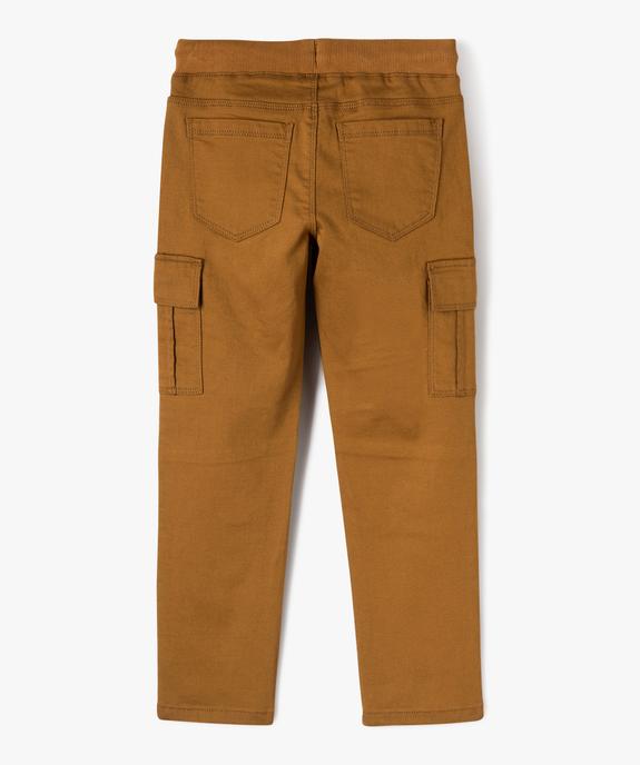 Pantalon multipoches en matière résistante garçon vue3 - GEMO 4G GARCON - GEMO