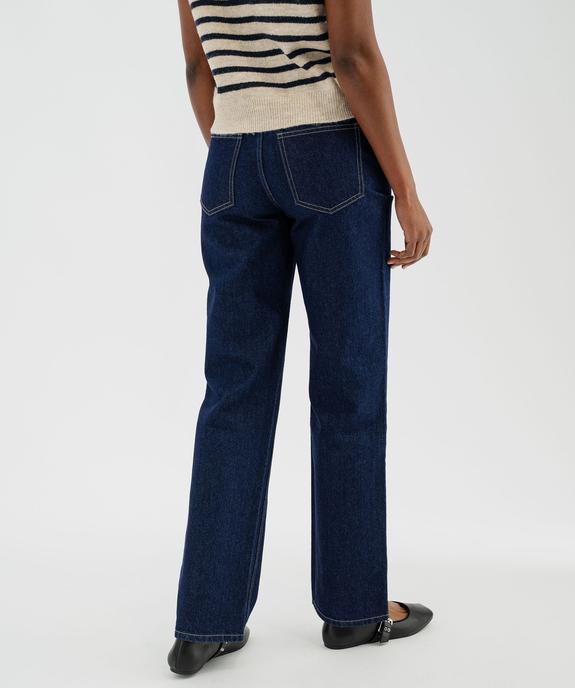 Jean Full Lenght Straight taille haute femme vue3 - GEMO 4G FEMME - GEMO