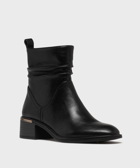 Bottines avec tige effet drapé femme - Valentina Baldano vue2 - VALENTINA BALDA - GEMO