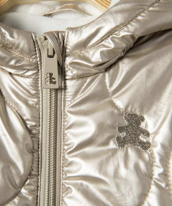 Blouson fille à capuche et doublure chaude vue3 - GEMO(BEBE DEBT) - GEMO