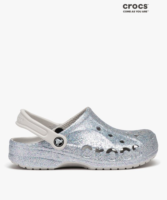 Sabots souples femme dessus perforé à paillettes Baya Glisser - Crocs vue1 - CROCS - GEMO