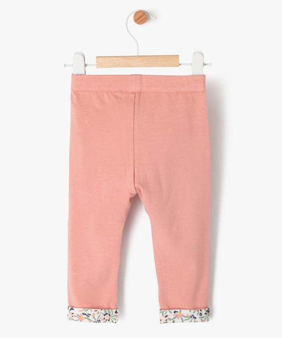 Legging réversible bébé fille - LuluCastagnette vue5 - LULU CASTAGNETTE GEMO FOR GOOD - GEMO