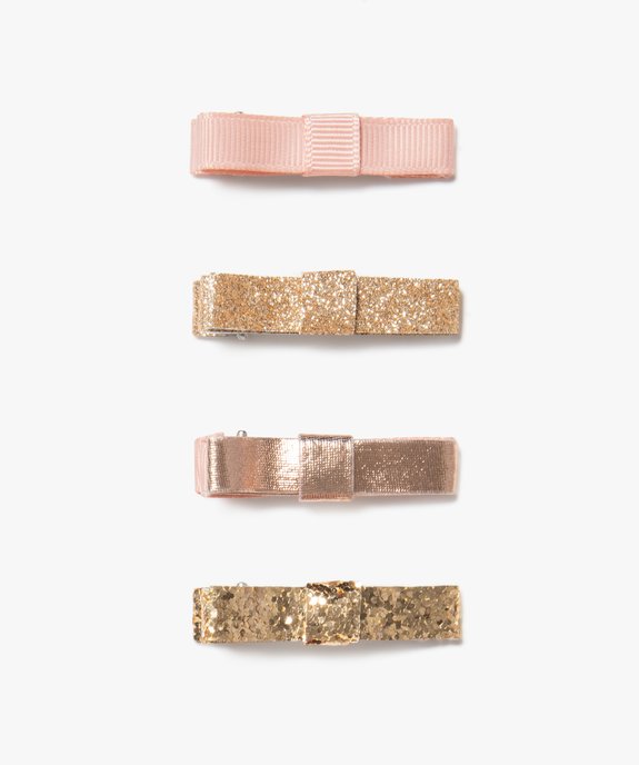 Barrettes pour les cheveux scintillantes fille (lot de 4) vue1 - GEMO (ACCESS) - GEMO
