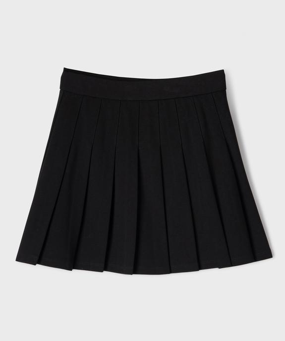 Jupe plissée en maille extensible fille vue1 - GEMO (JUNIOR) - GEMO