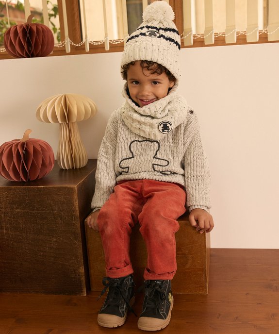 Pantalon en velours bébé garçon - LuluCastagnette vue4 - LULUCASTAGNETTE - GEMO