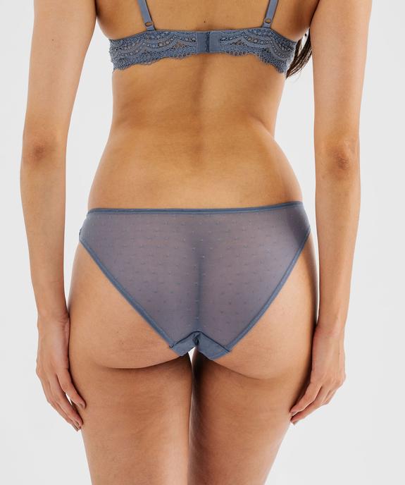 Culottes en dentelle et tulle femme (lot de 2) vue3 - GEMO(HOMWR FEM) - GEMO