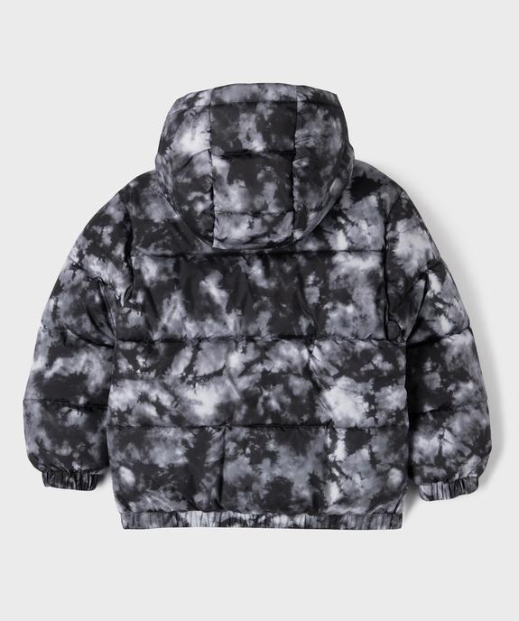 Doudoune à capuche en matière déperlante tie-and-dye garçon vue5 - GEMO 4G GARCON - GEMO