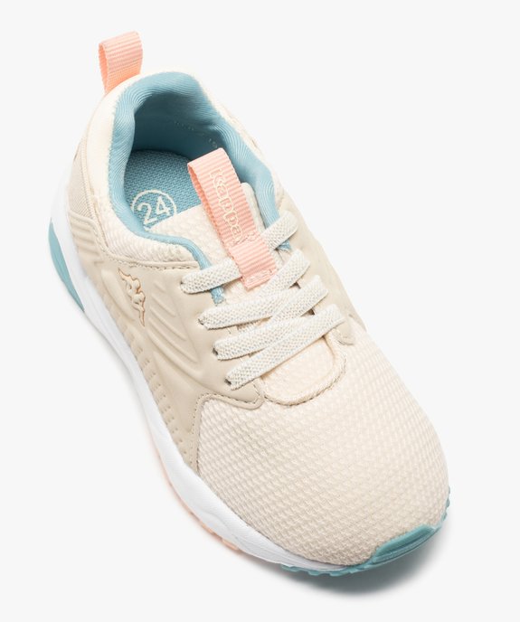 Baskets fille en mesh à lacets élastiques - Kappa San Puerto vue5 - KAPPA - GEMO