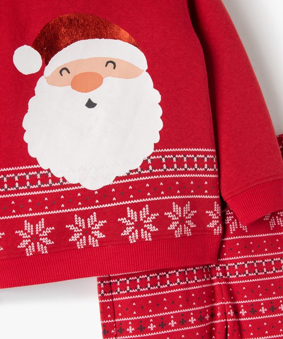 Ensemble bébé 2 pièces sweat + legging  en molleton chaud spécial Noël vue2 - GEMO 4G BEBE - GEMO
