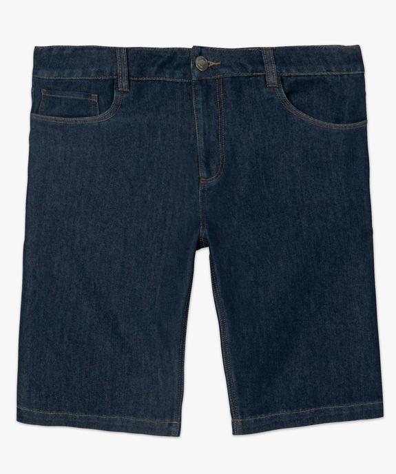 Bermuda en jean homme coupe droite vue4 - GEMO (HOMME) - GEMO