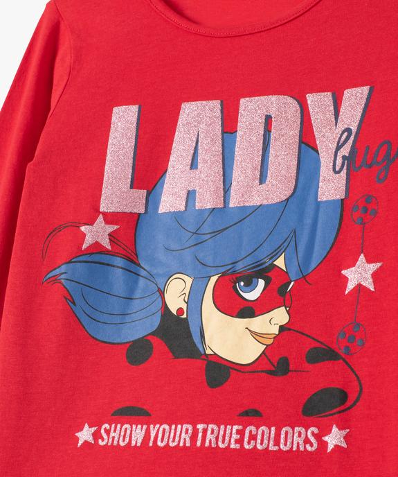 Tee-shirt fille à manches longues imprimé Lady Bug - Miraculous vue2 - MIRACULOUS - GEMO