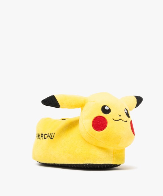 Chaussons garçon en volume Pikachu avec oreilles en relief - Pokemon vue1 - POKEMON - GEMO