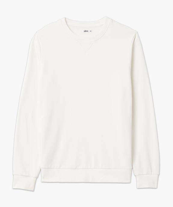 Sweat avec intérieur molletonné homme vue4 - GEMO 4G HOMME - GEMO