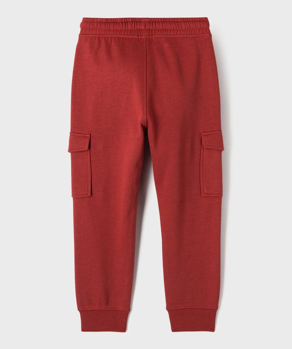 Pantalon de jogging molletonné avec poches à rabat garçon vue4 - GEMO (ENFANT) - GEMO