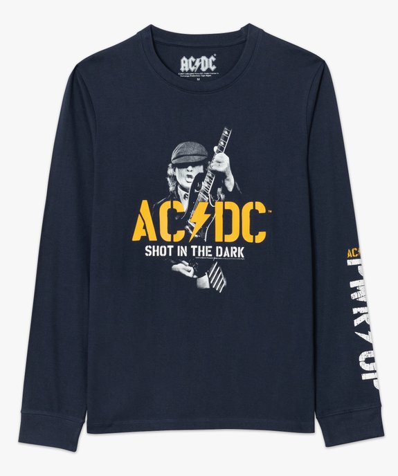Tee-shirt homme avec motif ACDC à manches longues vue4 - ACDC - GEMO