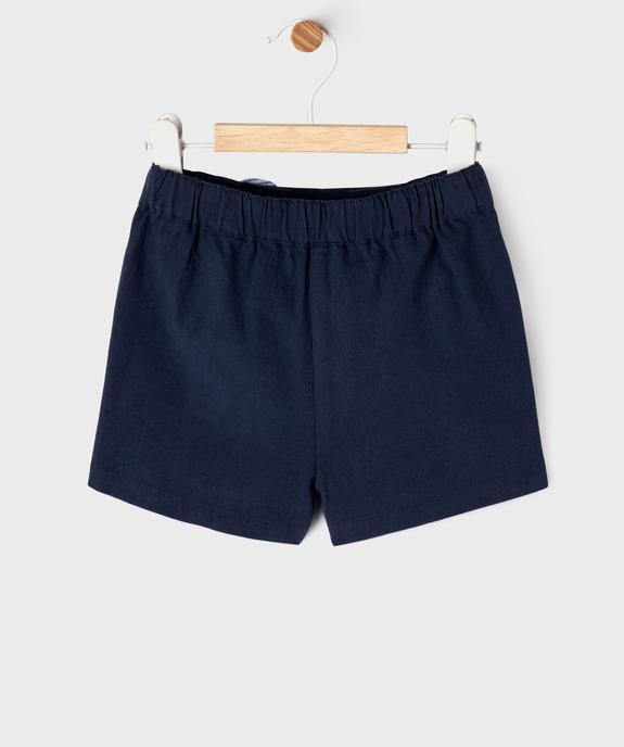 Short à ponts ample avec boutons fantaisie bébé fille - LuluCastagnette vue10 - LULUCASTAGNETTE - GEMO