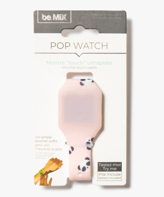 Montre enfant Touch ultra plate Pop Watch - be Mix vue1 - GEMO (ENFANT) - GEMO