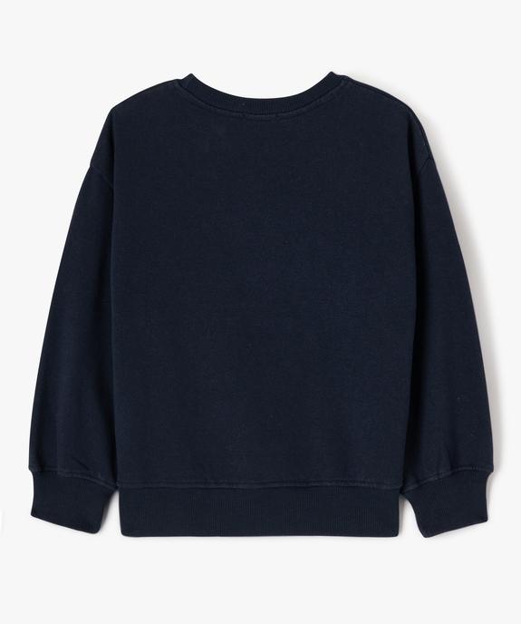 Sweat en molleton doux imprimé garçon vue4 - GEMO (ENFANT) - GEMO
