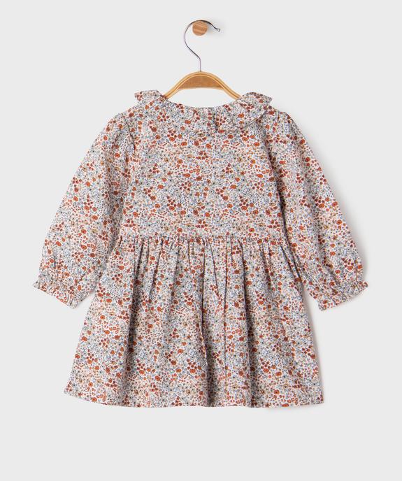 Robe à motifs fleuris bébé fille - LuluCastagnette vue3 - LULUCASTAGNETTE - GEMO