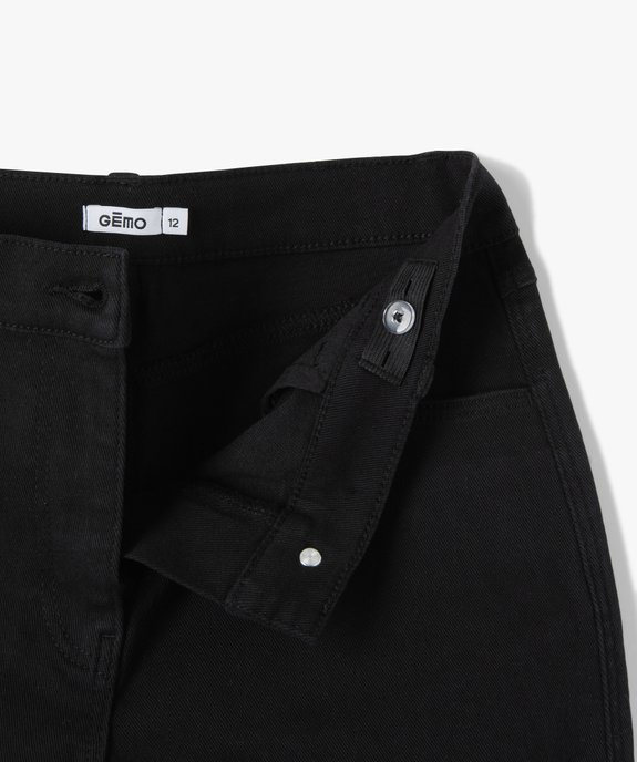 Short en denim avec revers cousus fille vue2 - GEMO (JUNIOR) - GEMO