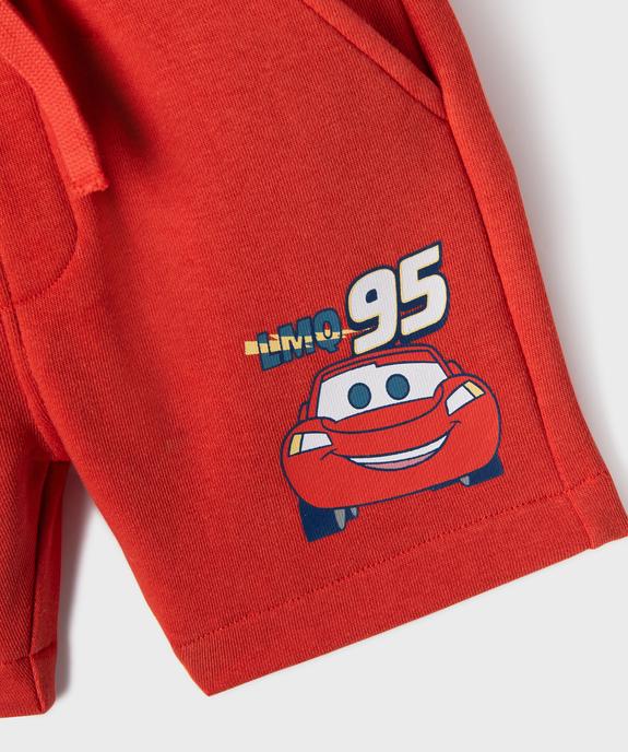 Short en maille bouclette imprimé Flash McQueen bébé garçon - Disney baby vue2 - CARS - GEMO