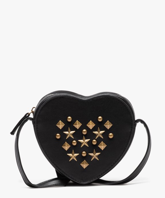 Sac en forme de coeur avec clous métalliques fille vue1 - GEMO (ENFANT) - GEMO
