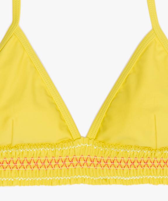 Haut de maillot de bain fille forme triangle vue2 - GEMO (JUNIOR) - GEMO