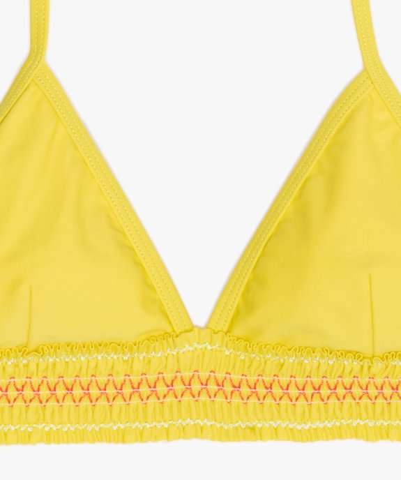 Haut de maillot de bain fille forme triangle vue2 - GEMO (JUNIOR) - GEMO
