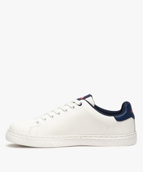 Baskets homme tige basse unie à lacets – Lee Cooper Smart Dessus matière synthétique lisse vue3 - LEE COOPER - GEMO