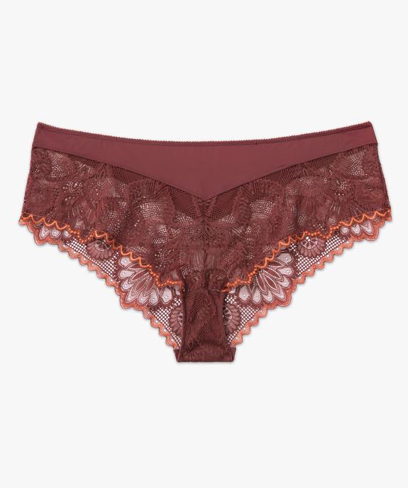 Shorty en microfibre et dentelle femme grande taille vue4 - GEMO(HOMWR FEM) - GEMO