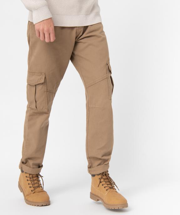Jean homme avec poches à rabat sur les cuisses vue1 - GEMO (HOMME) - GEMO