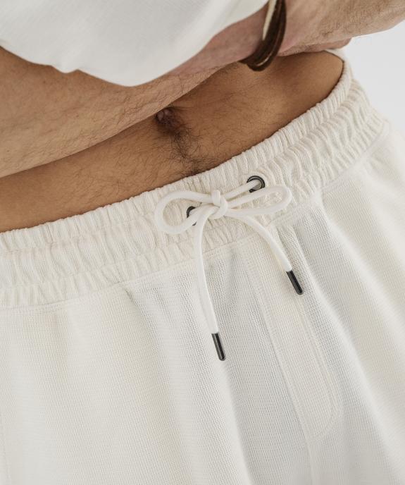 Bermuda en maille de coton texturée homme vue2 - GEMO 4G HOMME - GEMO