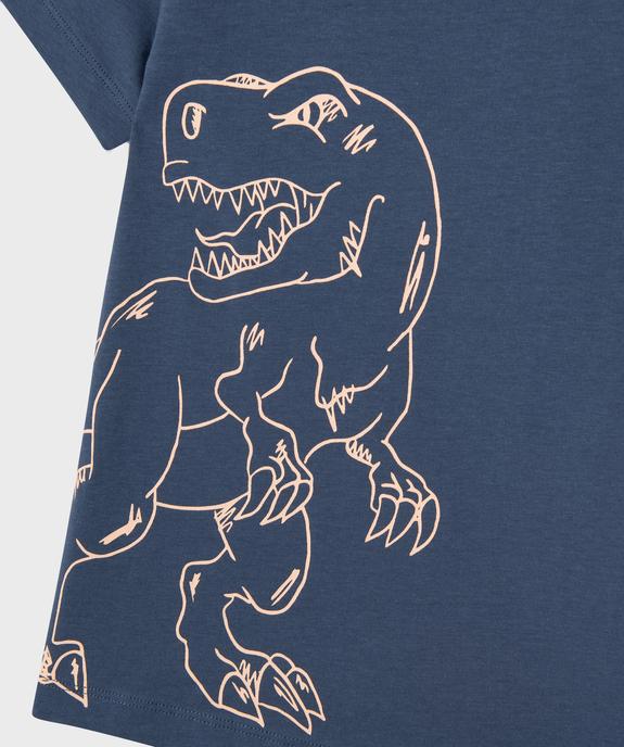 Tee-shirt manches courtes avec motif animal garçon vue2 - GEMO 4G GARCON - GEMO